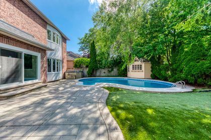 Pool & Backyard - 1205 Lindenrock Dr., Oakville at 1205 Lindenrock Drive, 1009 - JC Joshua Creek, Oakville