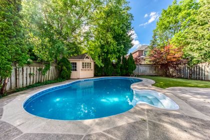 Pool & Backyard - 1205 Lindenrock Dr., Oakville at 1205 Lindenrock Drive, 1009 - JC Joshua Creek, Oakville