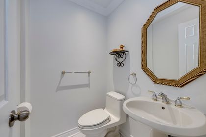 Powder Room - 1124 Thoresby Dr., Oakville at 1124 Thoresby Drive, Clearview, Oakville