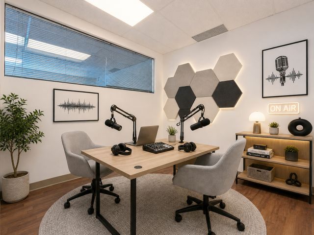 Office 3 Staged Podcast at 268 - 13980 Maycrest Way, East Richmond, Richmond