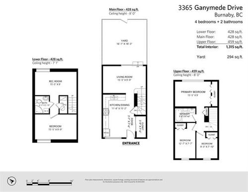 11 at 3365 Ganymede Drive, Simon Fraser Hills, Burnaby North