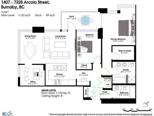 14 at 1407 - 7328 Arcola Street, Highgate, Burnaby South