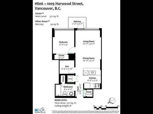 20 at 806 - 1009 Harwood Street, West End VW, Vancouver West