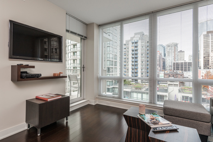 Living Room at 1001 - 1055 Richards Street, Yaletown, Vancouver West