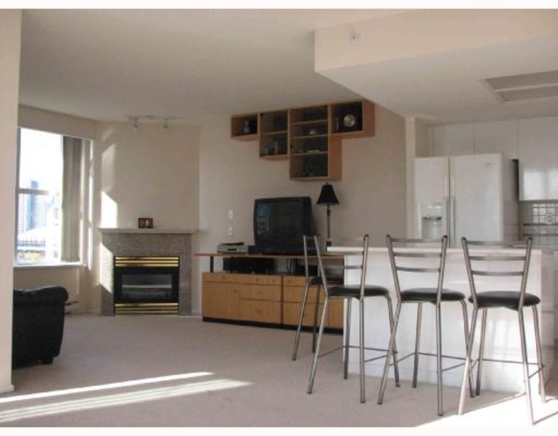 Living Room at #805 - 1255 Main St, Downtown, Vancouver