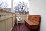 rear balcony at 138 Ivy Crescent, New Edinburgh, Ottawa