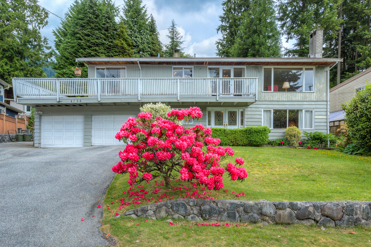 Exterior Front at 4736 Highland Boulevard, Canyon Heights NV, North Vancouver