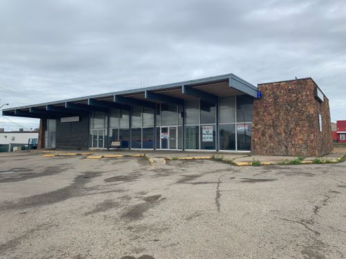 greyhound at  1201/1209 Alaska Avenue, Dawson Creek
