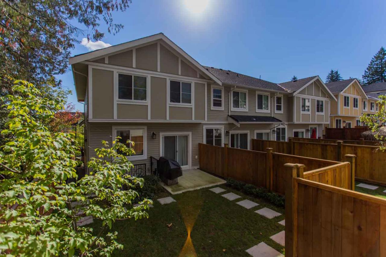 Backyard  of 3373 Carmelo Av., Burke Mountain, Coquitlam