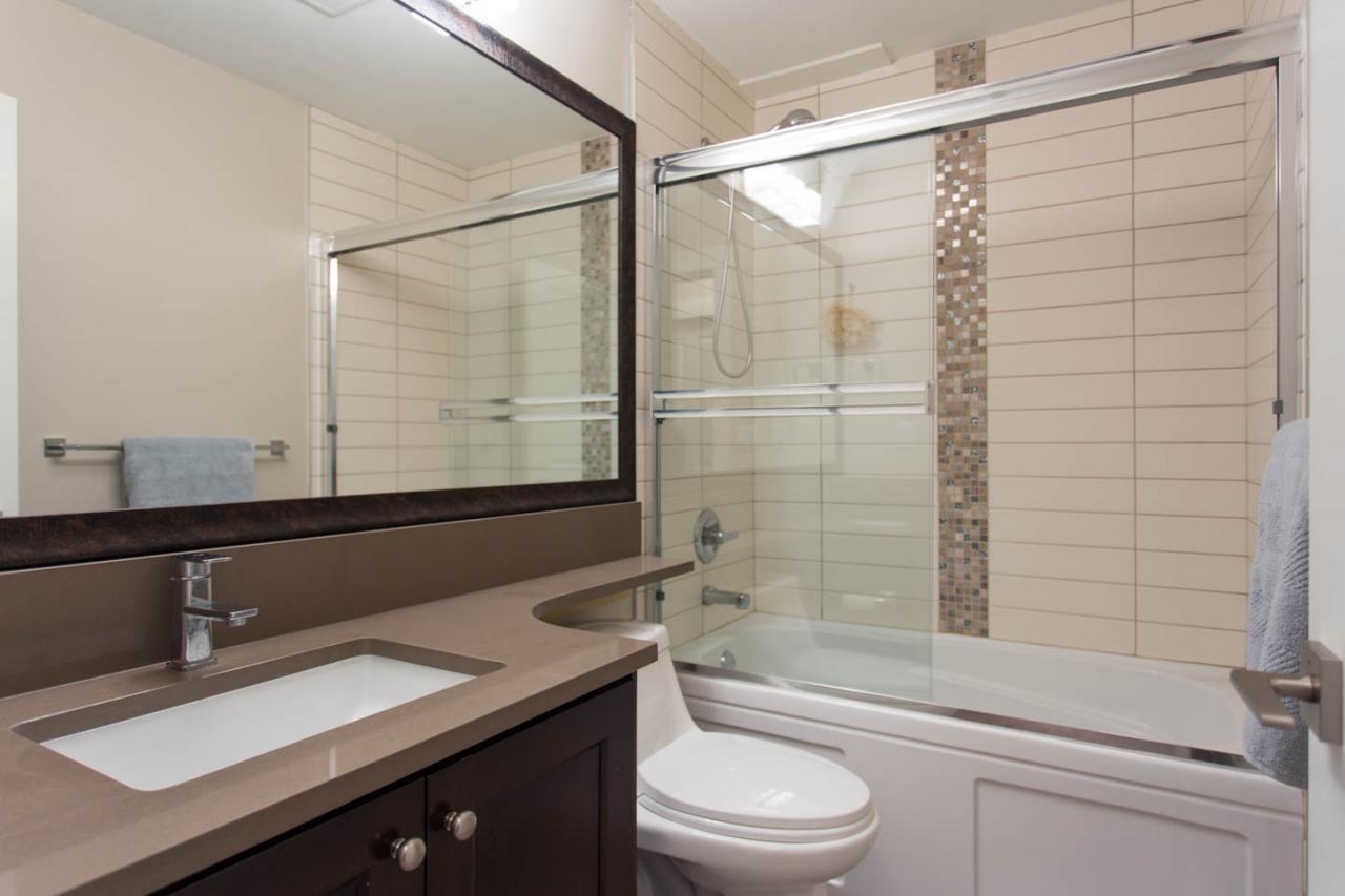 Downstairs Bathroom  of 3373 Carmelo Av., Burke Mountain, Coquitlam