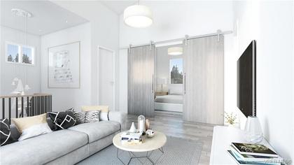 Rendering of family space on upper level of Cypress Mews. at 104 - 1454 Bear Mountain Parkway, Bear Mountain, Langford Rendering of family space on upper level of Cypress Mews. at 104 - 1454 Bear Mountain Parkway, Bear Mountain, Langford