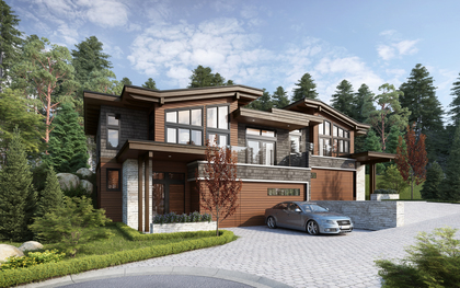 West coast Contemporary Exterior at 105 - 2030 Pebble Drive, Bear Mountain, Langford