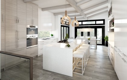 Gourmet kitchen at 105 - 2030 Pebble Drive, Bear Mountain, Langford Gourmet kitchen at 105 - 2030 Pebble Drive, Bear Mountain, Langford