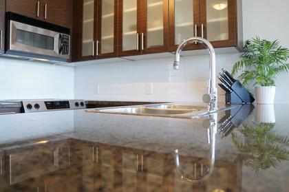 Granite countertops and stainless appliances at 1606 - 2355 Madison Avenue, Brentwood Park, Burnaby North