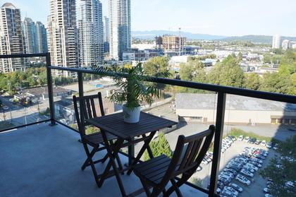 An 85 square foot balcony with a stunning view where you can BBQ and relax at 1606 - 2355 Madison Avenue, Brentwood Park, Burnaby North