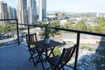 An 85 square foot balcony with a stunning view where you can BBQ and relax at 1606 - 2355 Madison Avenue, Brentwood Park, Burnaby North