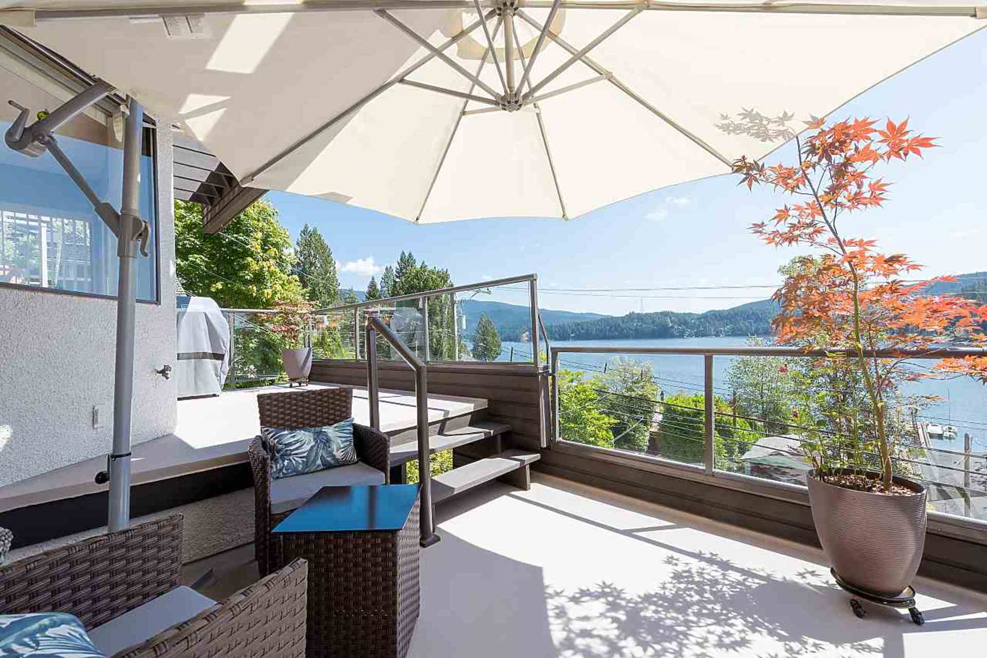 deck at 2609 Panorama Drive, Deep Cove, North Vancouver
