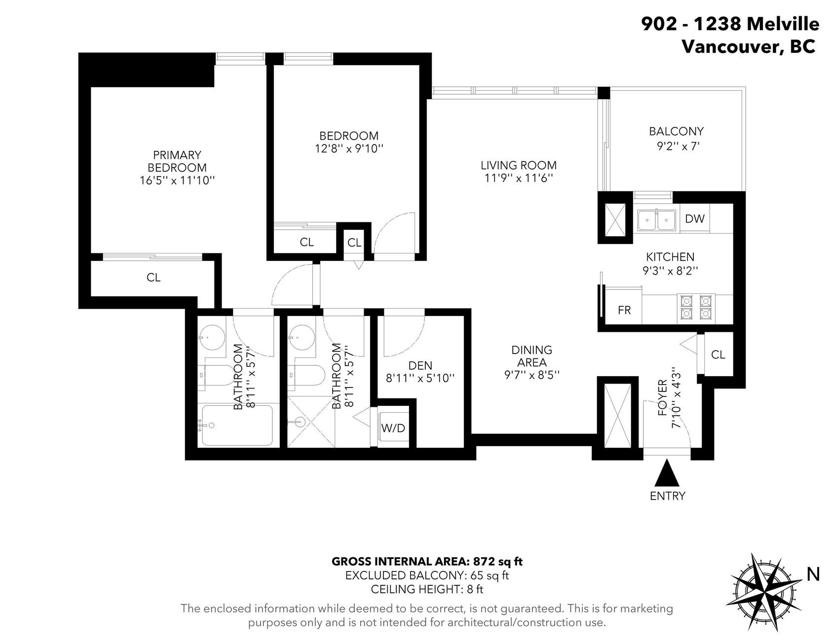 1238-melville-street-coal-harbour-vancouver-west-22 at 902 - 1238 Melville Street, Coal Harbour, Vancouver West