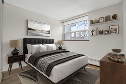 Third Bedroom Virtually Staged at 209 - 20 Sunrise Avenue, Victoria Village, Toronto