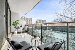 Balcony Virtually Staged at 209 - 20 Sunrise Avenue, Victoria Village, Toronto