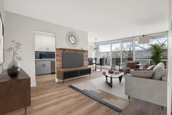 Living Room Virtually Staged at 209 - 20 Sunrise Avenue, Victoria Village, Toronto