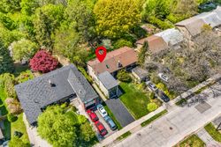 Aerial at 136 Three Valleys Drive, Parkwoods-Donalda, Toronto