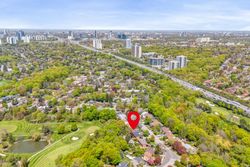 Aerial at 136 Three Valleys Drive, Parkwoods-Donalda, Toronto