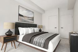 Primary Bedroom Virtually Staged at 317 - 15 Bruyeres Mews, Niagara, Toronto