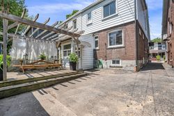 Backyard at 263 Glebeholme Boulevard, Danforth, Toronto