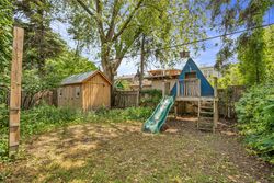 Backyard at 263 Glebeholme Boulevard, Danforth, Toronto