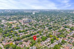 Aerial at 263 Glebeholme Boulevard, Danforth, Toronto