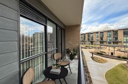 Balcony Virtually Staged at 212 - 1 Falaise Road, West Hill, Toronto