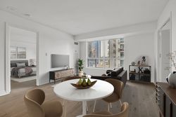 Living & Dining Room Virtually Staged at 802 - 188 Doris Avenue, Willowdale East, Toronto