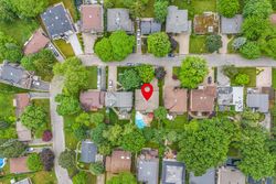 Aerial at 20 Hurlingham Crescent, Banbury-Don Mills, Toronto