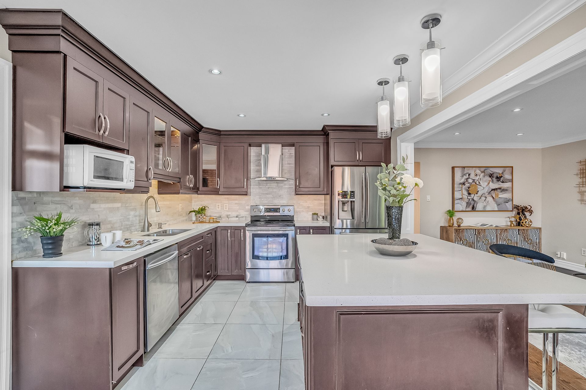 Kitchen at 57 Eunice Road, Bayview Village, Toronto Kitchen at 57 Eunice Road, Bayview Village, Toronto