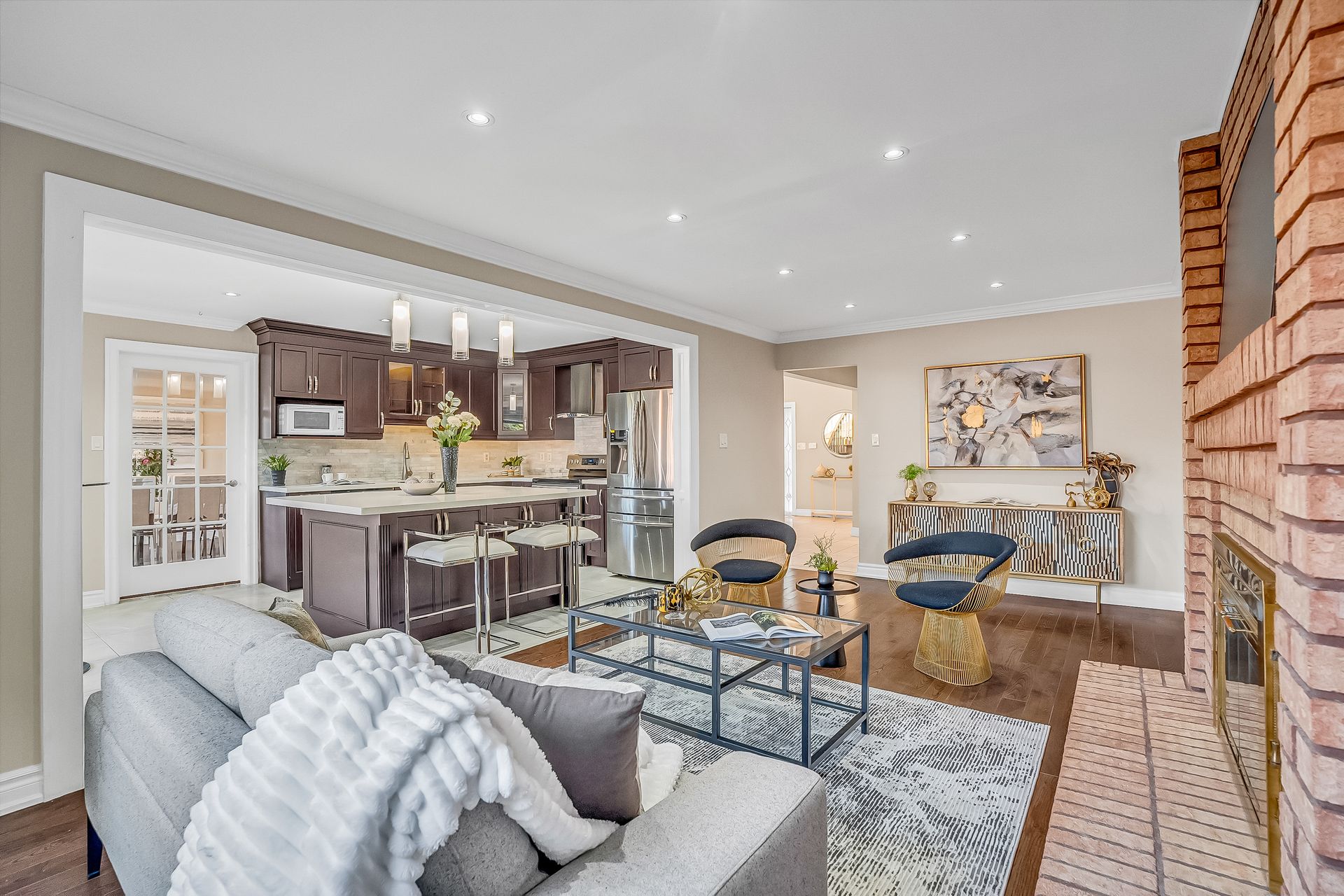 Family Room at 57 Eunice Road, Bayview Village, Toronto Family Room at 57 Eunice Road, Bayview Village, Toronto