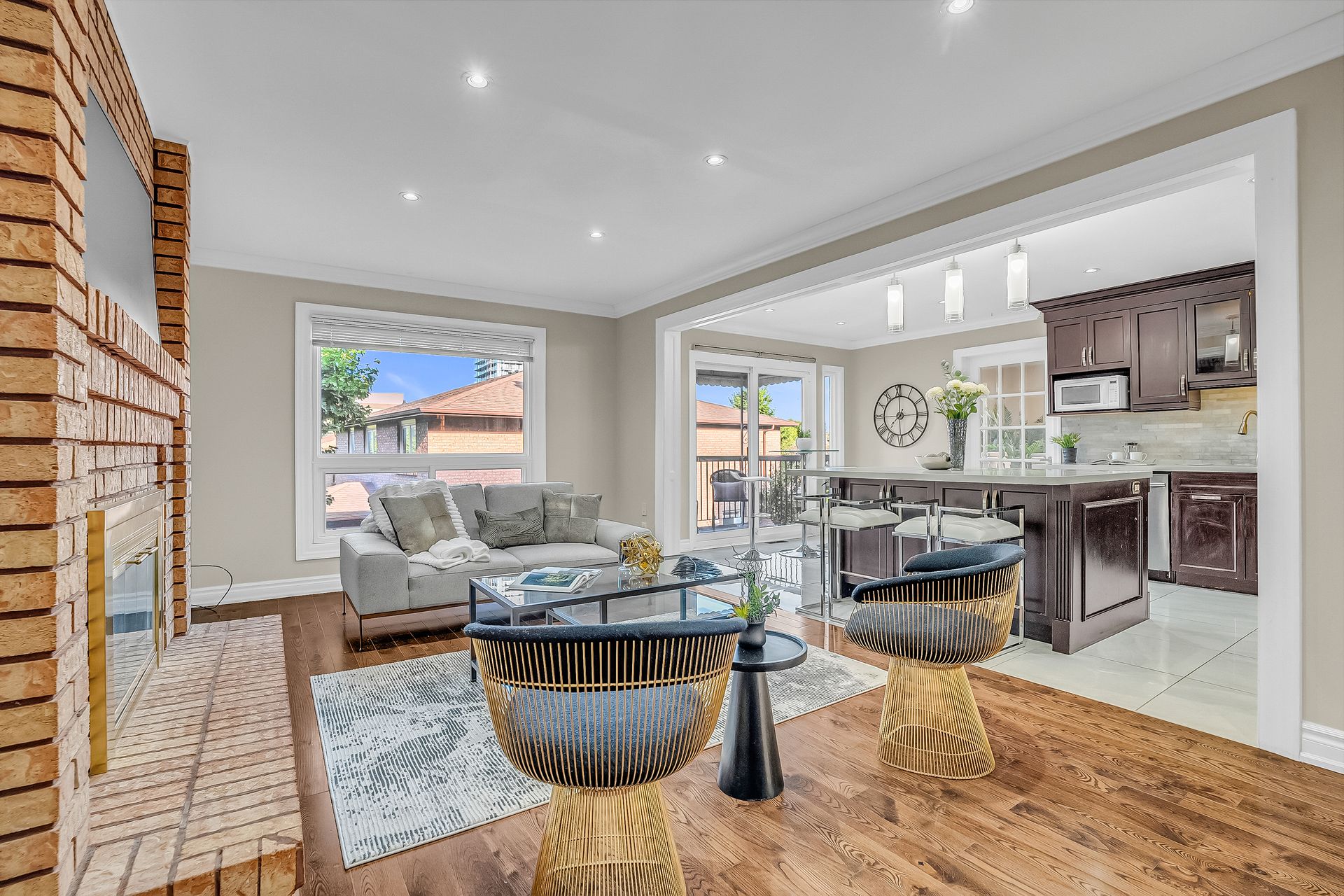 Family Room at 57 Eunice Road, Bayview Village, Toronto Family Room at 57 Eunice Road, Bayview Village, Toronto