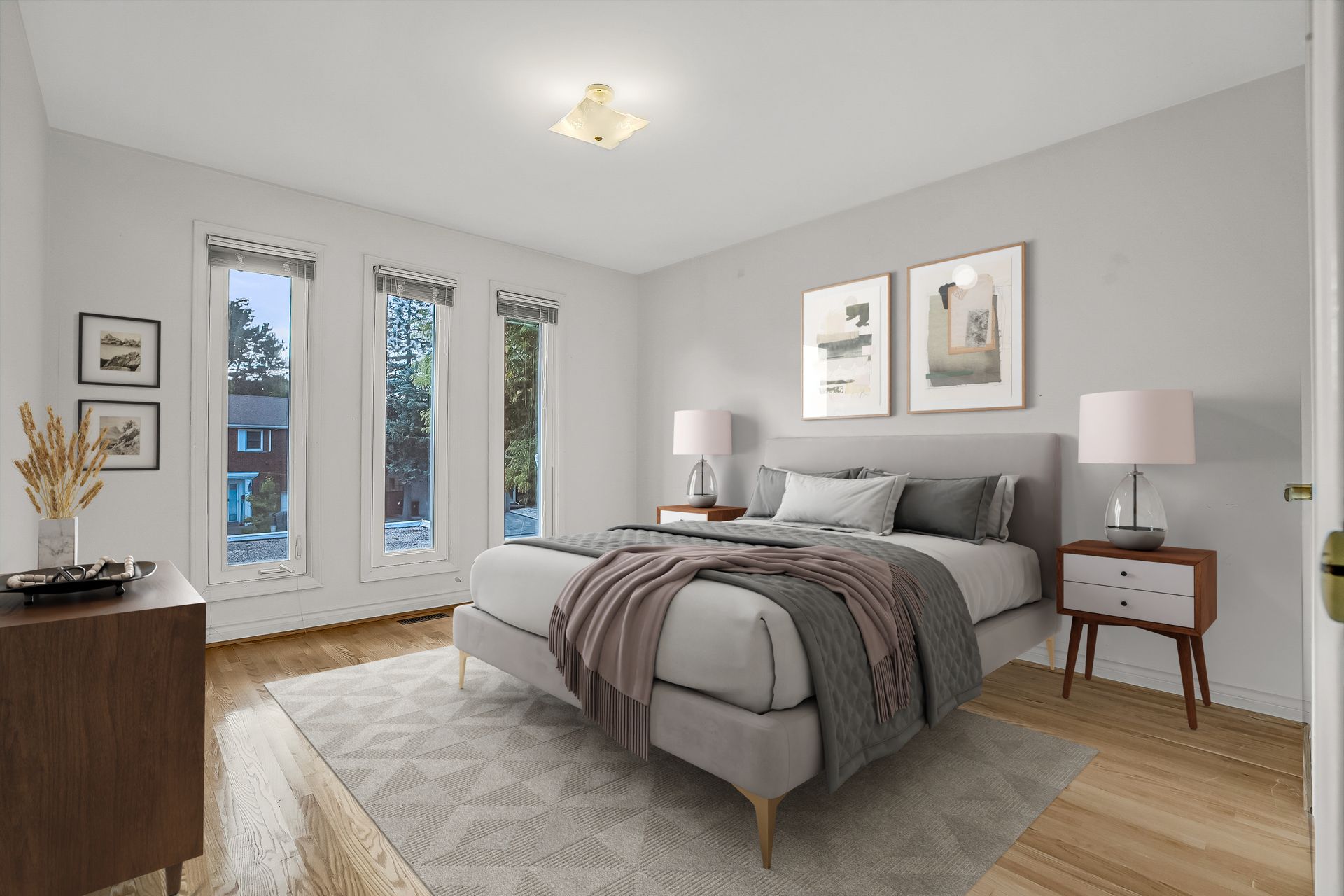 Bedroom Virtually Staged at 57 Eunice Road, Bayview Village, Toronto Bedroom Virtually Staged at 57 Eunice Road, Bayview Village, Toronto