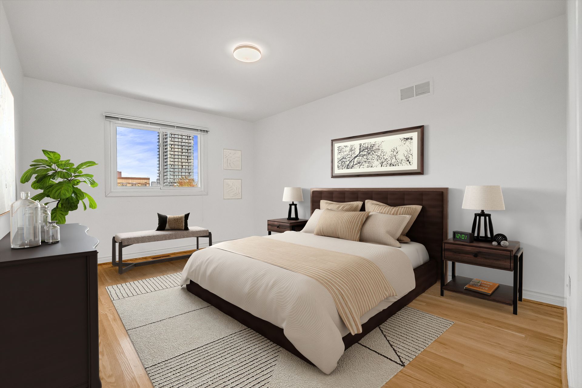 Bedroom Virtually Staged at 57 Eunice Road, Bayview Village, Toronto Bedroom Virtually Staged at 57 Eunice Road, Bayview Village, Toronto