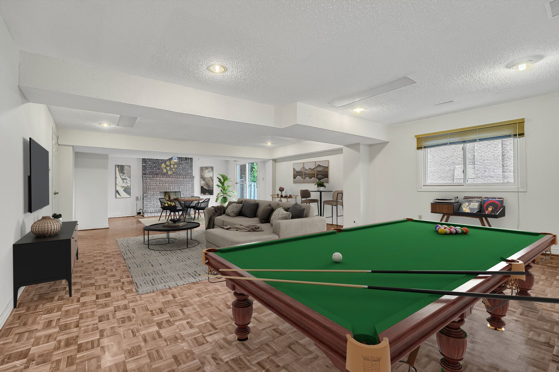 Recreation Room Virtually Staged at 57 Eunice Road, Bayview Village, Toronto Recreation Room Virtually Staged at 57 Eunice Road, Bayview Village, Toronto