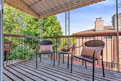 Covered Balcony at 57 Eunice Road, Bayview Village, Toronto