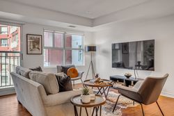 Living Room at 411 - 18 Concorde Place, Banbury-Don Mills, Toronto