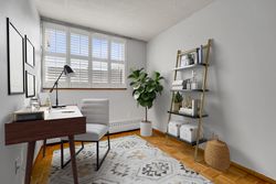Bedroom Virtually Staged at 405 - 1801 O'connor Drive, Victoria Village, Toronto