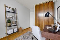 Bedroom Virtually Staged at 405 - 1801 O'connor Drive, Victoria Village, Toronto