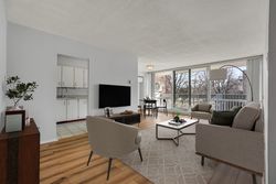 Living Room Virtually Staged at 405 - 1801 O'connor Drive, Victoria Village, Toronto