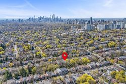 Aerial at 473 Hillsdale Avenue E, Mount Pleasant East, Toronto