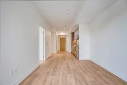 Living Room & Kitchen at 430 - 150 Logan Avenue, South Riverdale, Toronto