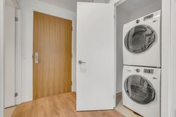 Ensuite Laundry Closet at 430 - 150 Logan Avenue, South Riverdale, Toronto