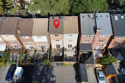 Aerial at 36 Lount Street, Greenwood-Coxwell, Toronto