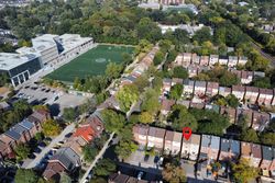 Aerial at 36 Lount Street, Greenwood-Coxwell, Toronto